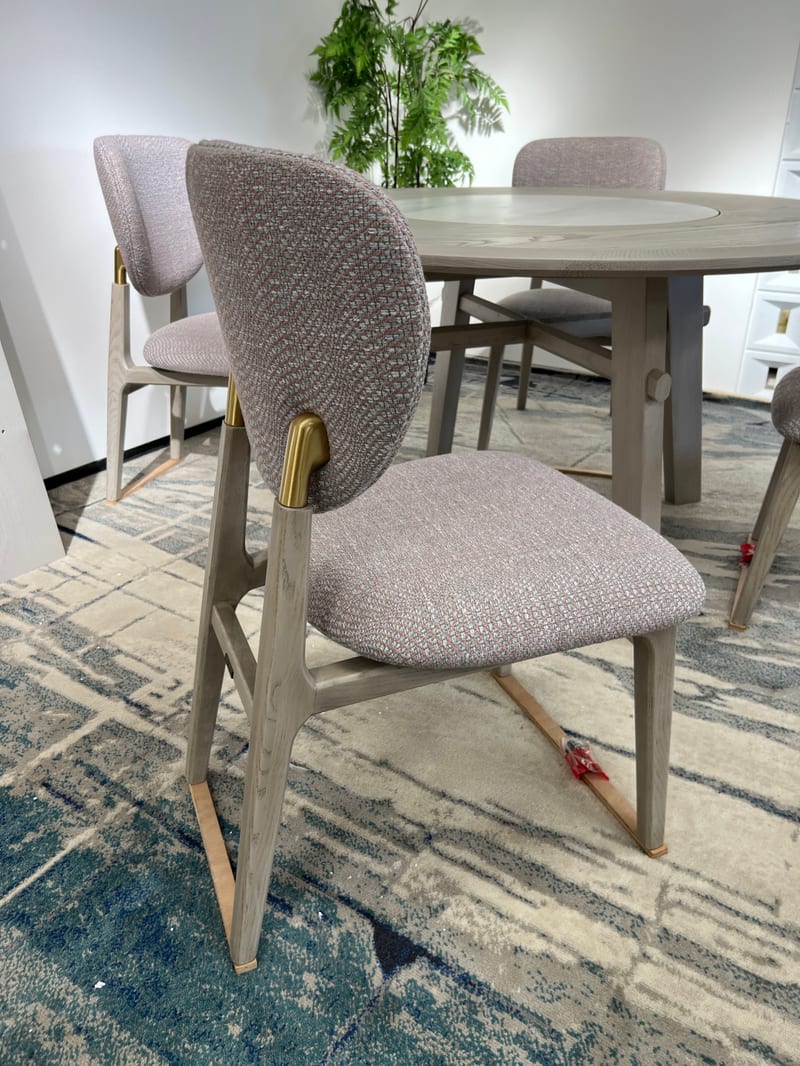 Renhao Jupin Mirror East C-77204 Linen Dining Chair