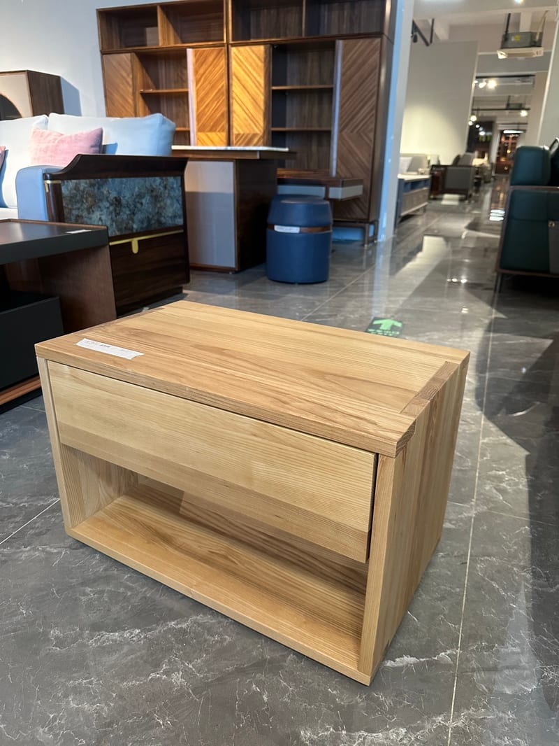 DAaZ k7021 Solid Ash Wood Nightstand