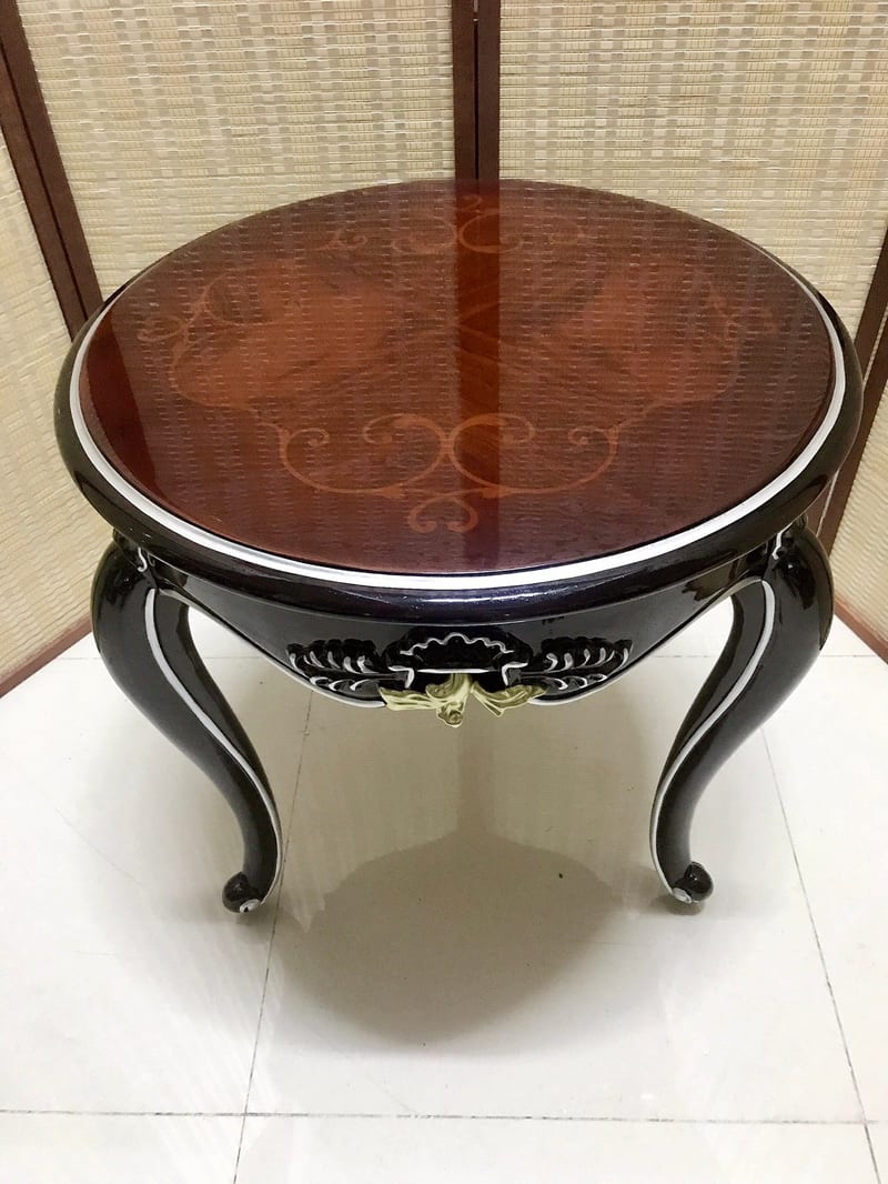 Oumei Gongguan HDX610 Solid Birch Round Side Table