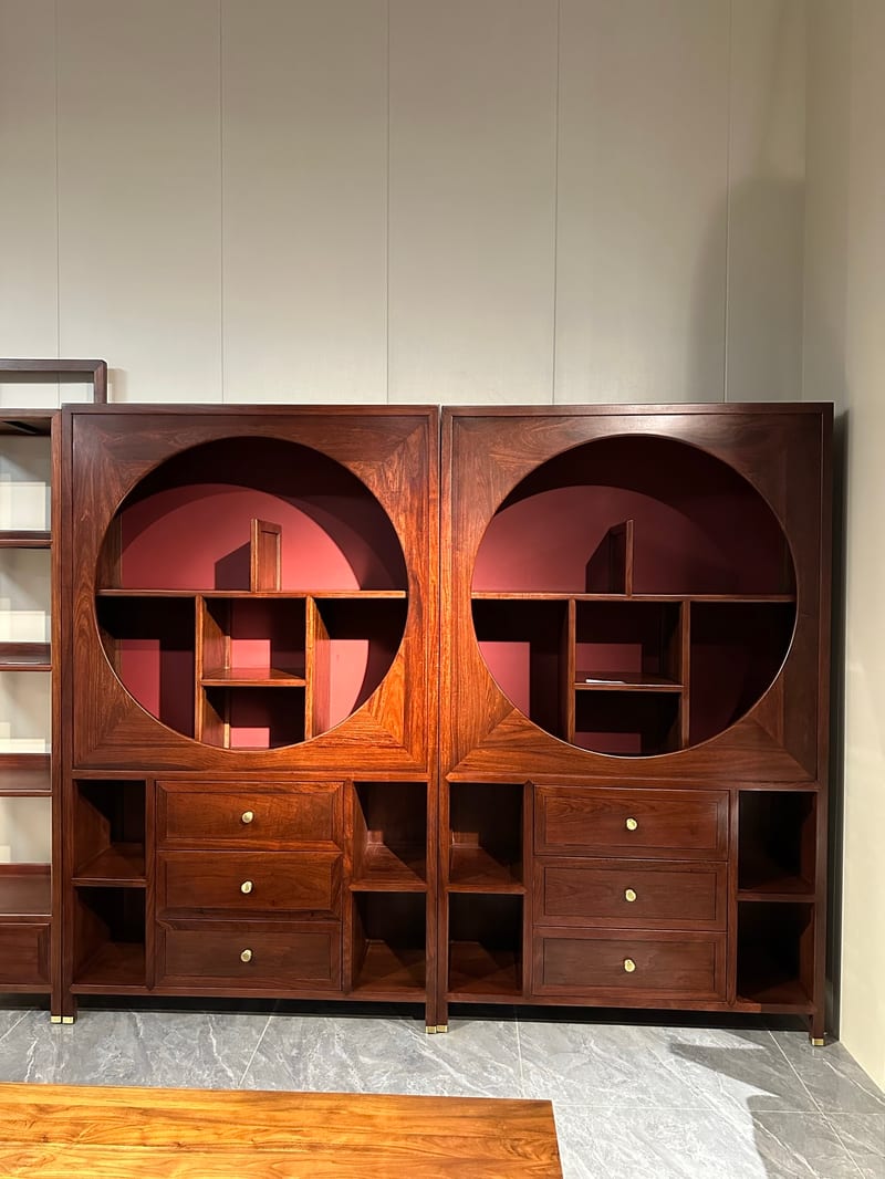 Heyan Wu Series Solid Rosewood Display Cabinet & Bookcase
