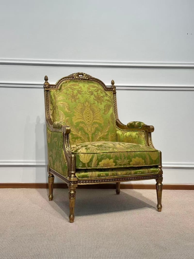 Louis XVI Bergère Armchair KS-0028, Solid Beech