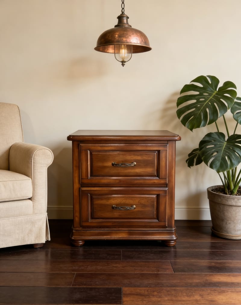 Wellington B603-12 American Walnut Nightstand