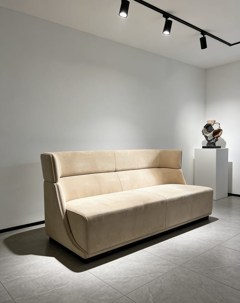 Mextra MCH46 Nubuck Leather 3-Seat Sofa