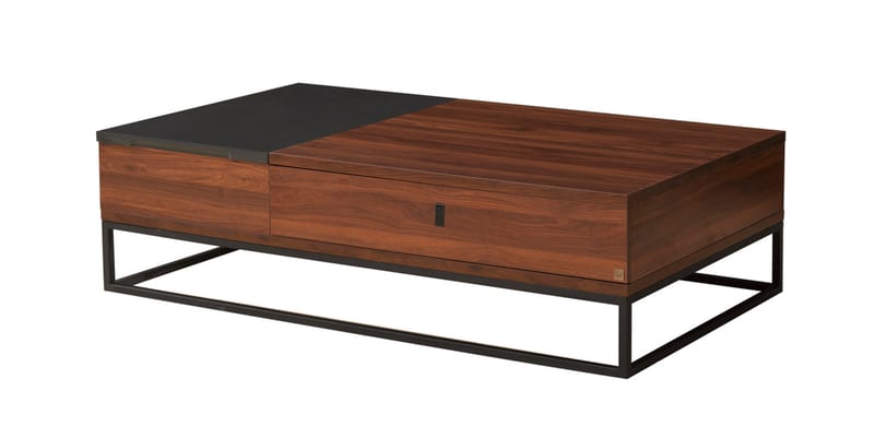 Renhao Nordic Walnut Solid Wood Coffee Table