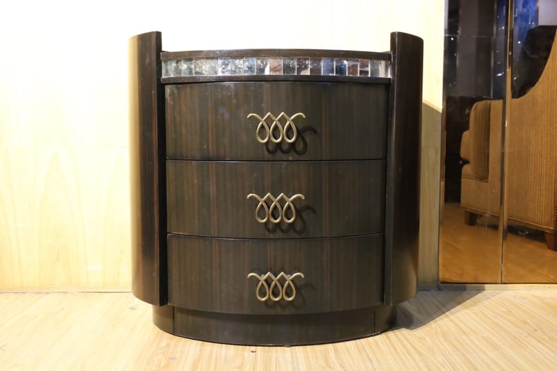 Alexandre Mahogany Solid Wood Side Table