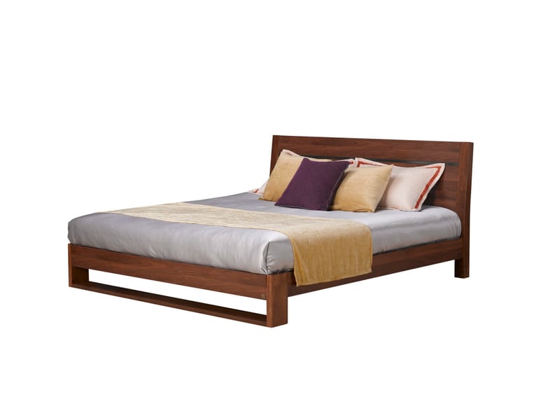 Renhao Fengshang Nordic Walnut Veneer King Bed BT-5302