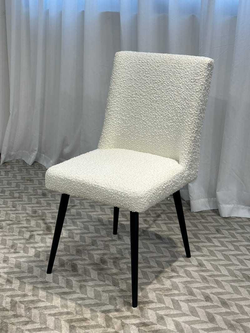 Modern Cream Boucle Office & Lounge Chair