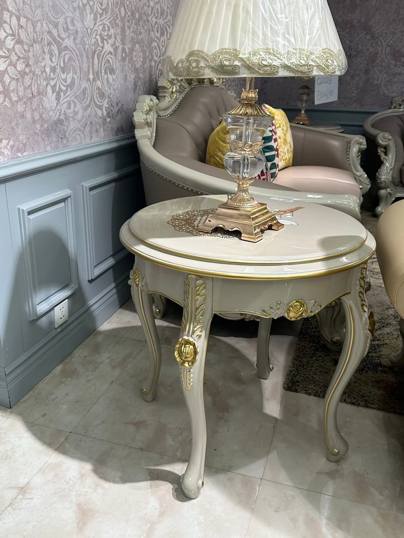 Baojule Q202B French Beech Round Side Table