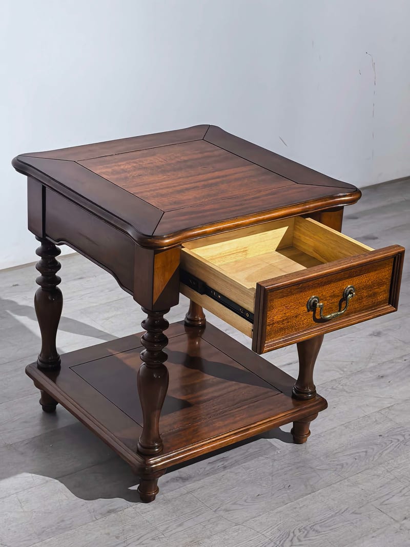 HDX976 Solid Mahogany Square Side Table