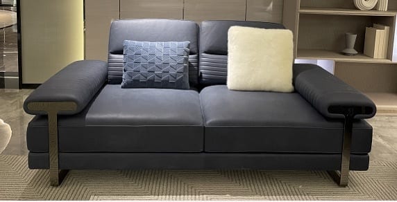 Basen Jizhi Beini BS27-26 Green Leather Two-Seat Sofa