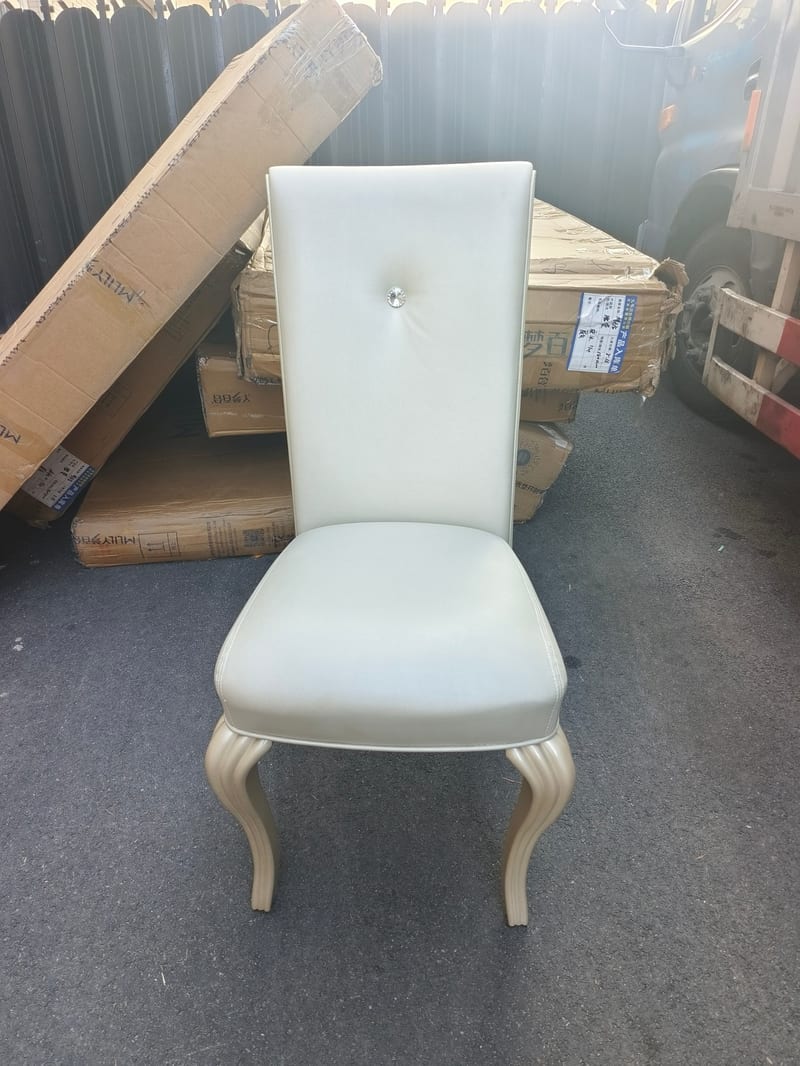 French Solid Wood High-Back Dining Chair
