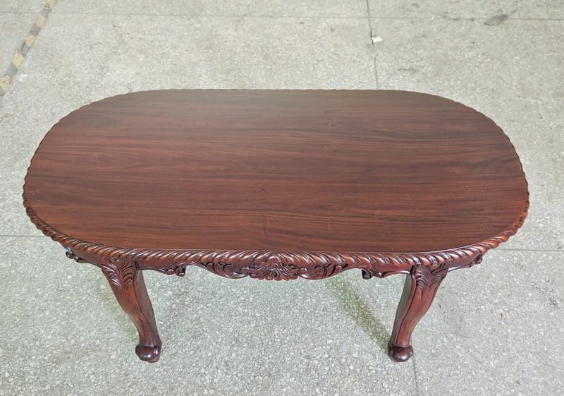 Bally William A2004 Carved Solid Mahogany Side Table