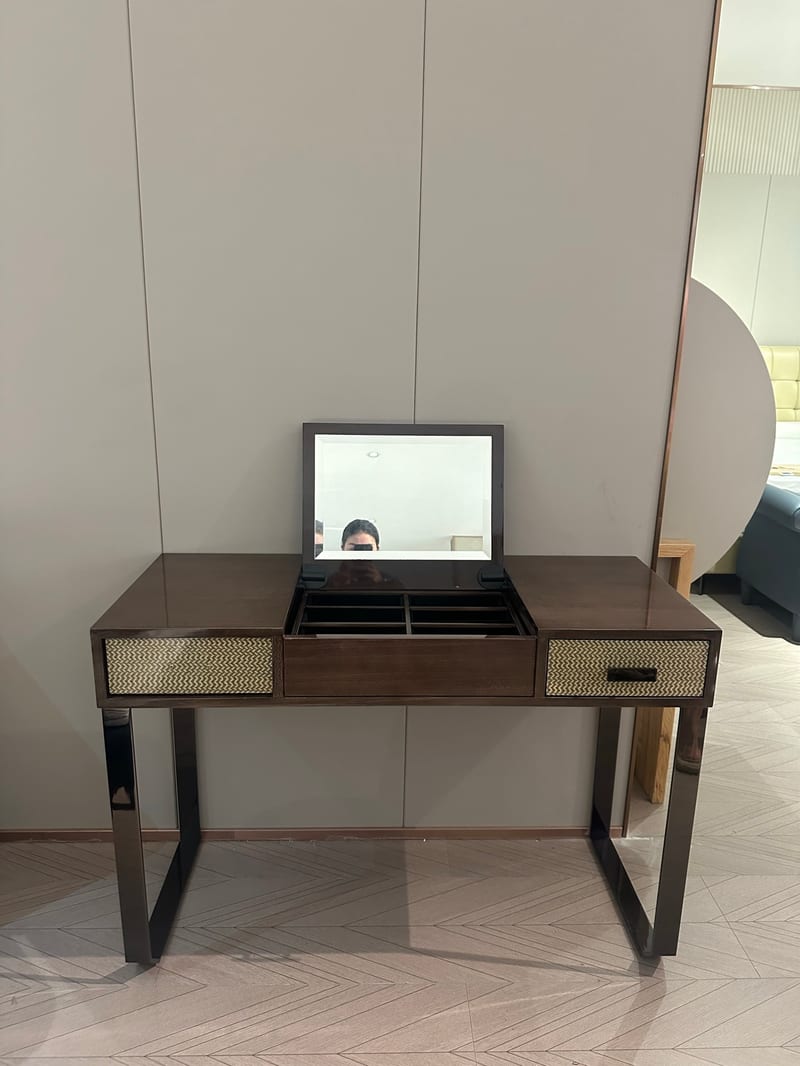 Bosen Jizhi Beini Solid Wood Dresser, Dark Brown