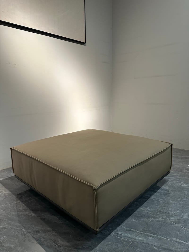 Beson Jizhi Beini Top-Grain Leather Ottoman