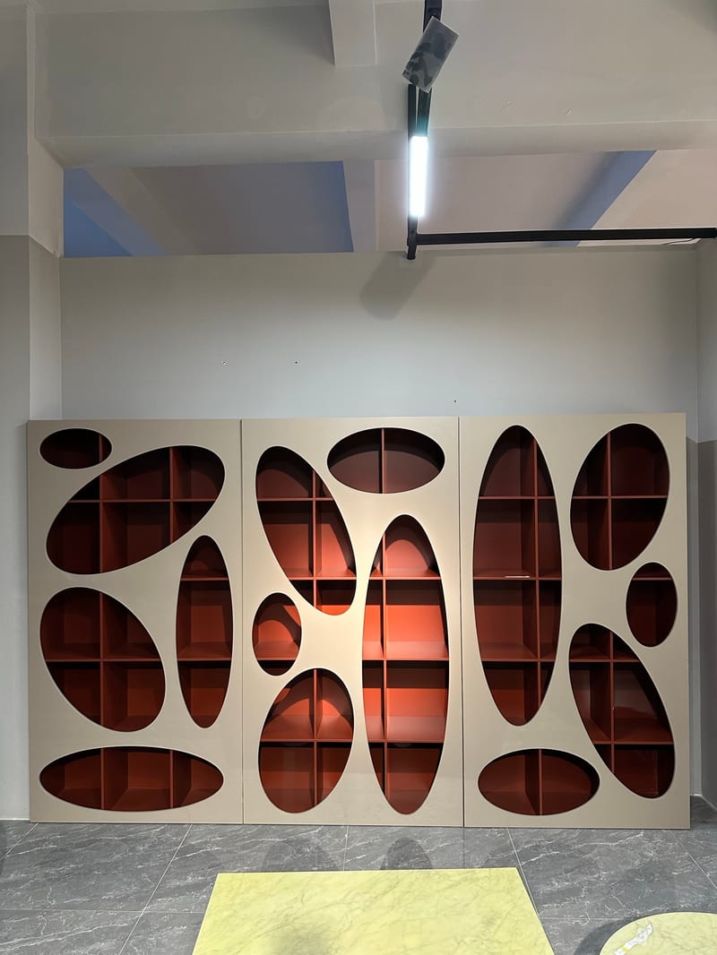 Bosen Jizhi Beini Italian Minimalist Wood Bookshelf