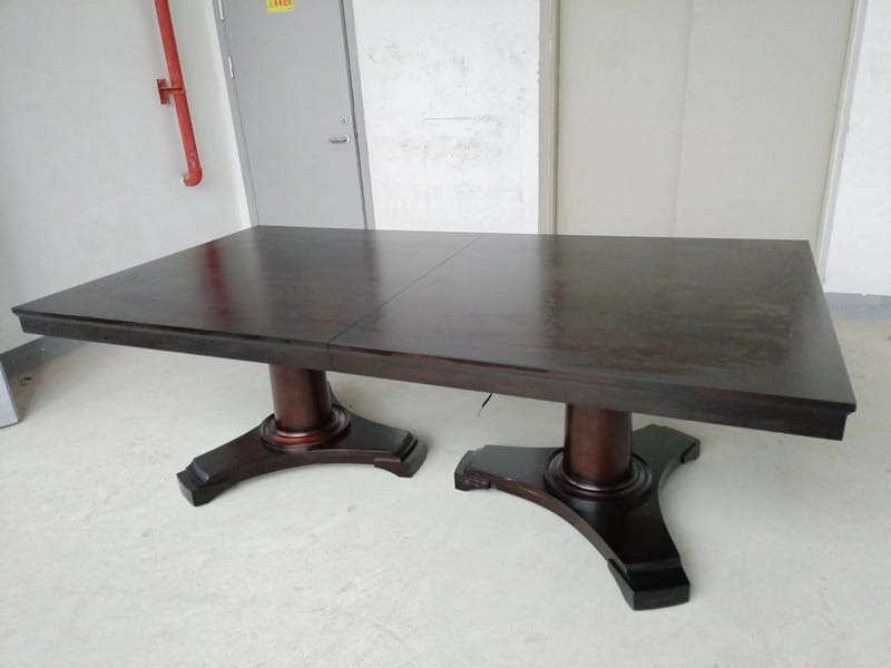Solid Ebony Extending Dining Table 62440002