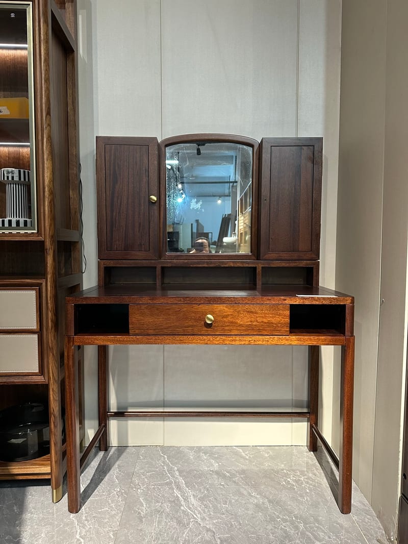 Bosen Shuimo Danqing C3507 Solid Wood Dresser with Mirror