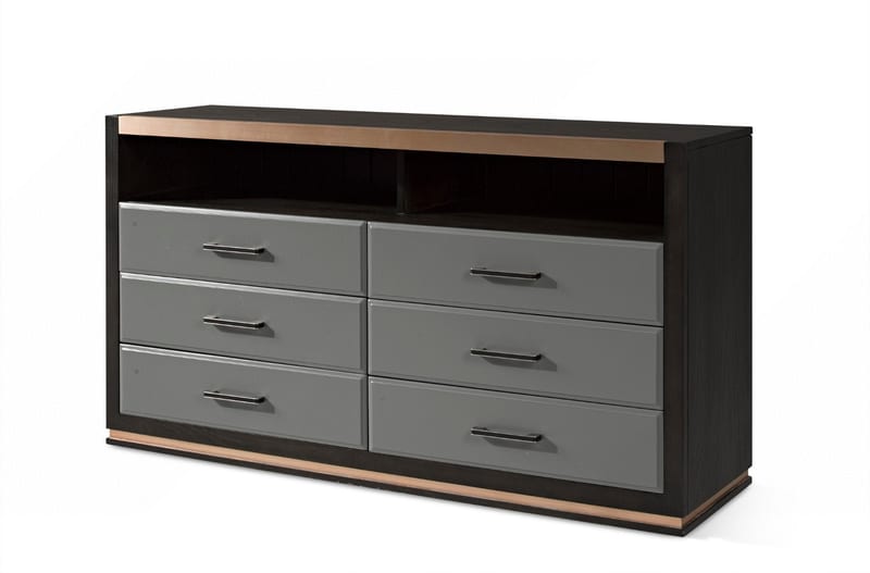 Renhao Modern Ash Solid Wood Six-Drawer Dresser