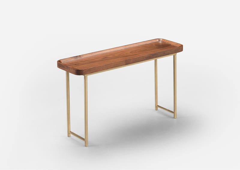 Langqin MAINTAIN Solid Walnut Entryway Console Table