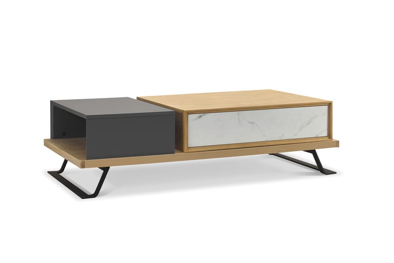 Renhao CJ-66205 Sintered Stone & White Ash Coffee Table