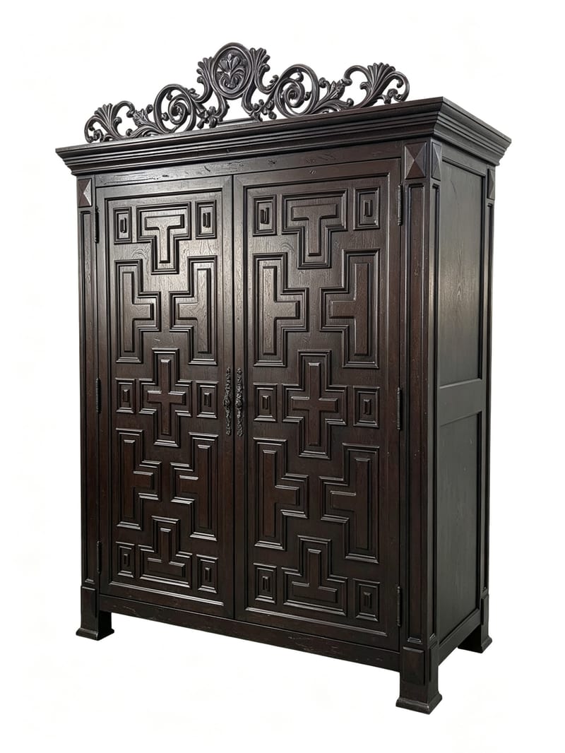 TSB Benharat AF2207 Solid Wood Wardrobe