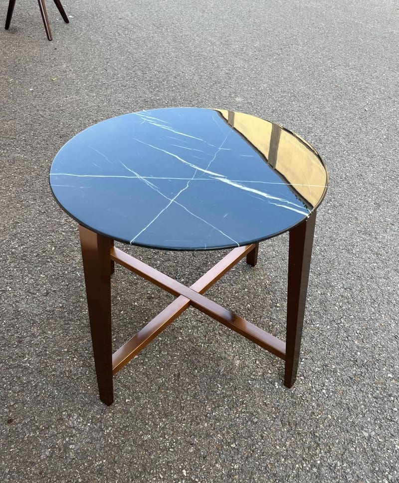Jifanxi. George Home 3022B Round Marble Accent Table