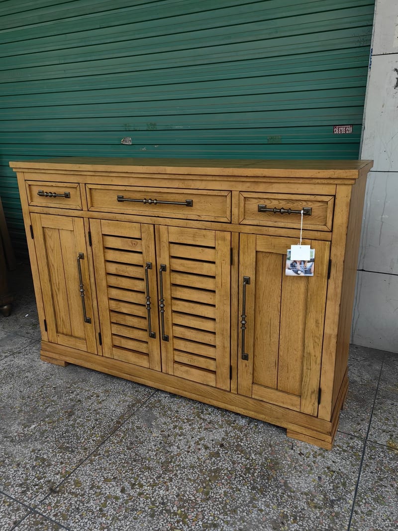 927-891 North American White Oak Shoe Cabinet