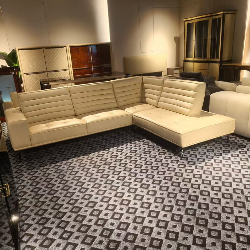 Baojule Modern Leather Sectional Sofa