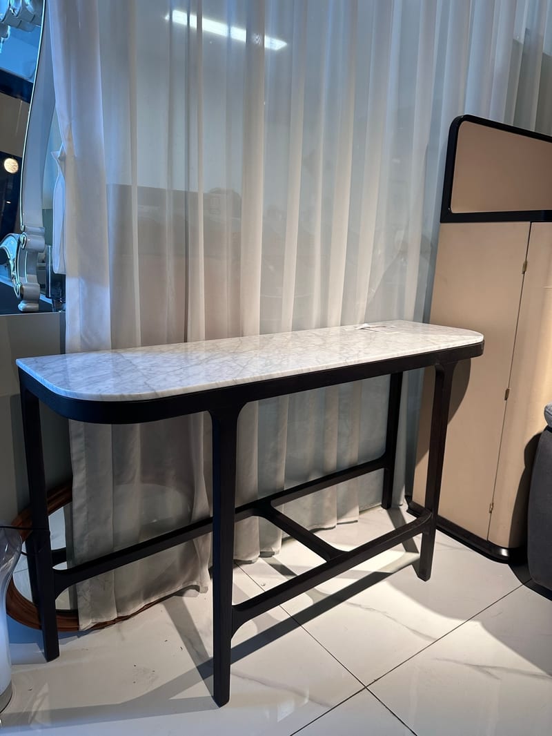 Bosen Jizhi JZ09-401 Red Oak & Marble Console Table
