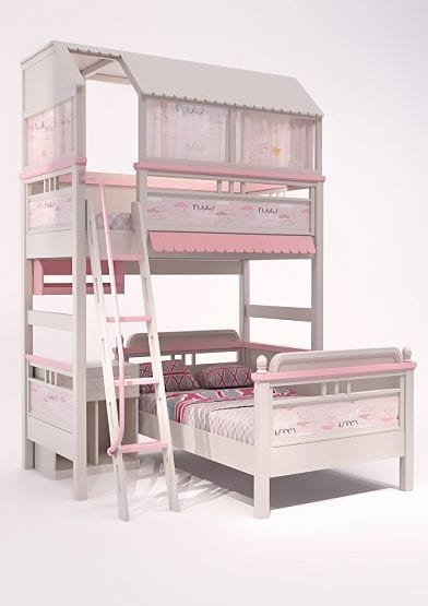 Qicai Rensheng Leianuo Treehouse Bed in Solid Wood
