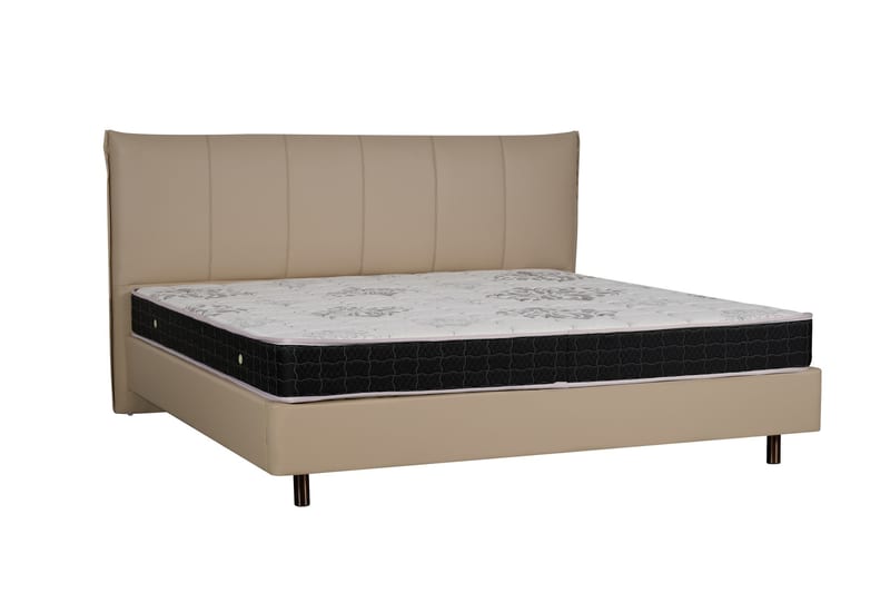 LL02 Top-Grain Nappa Leather Bed in Beige