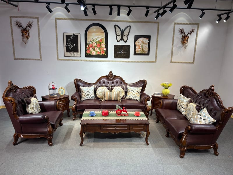 Guangdong Brand American Leather Sectional Sofa SF264