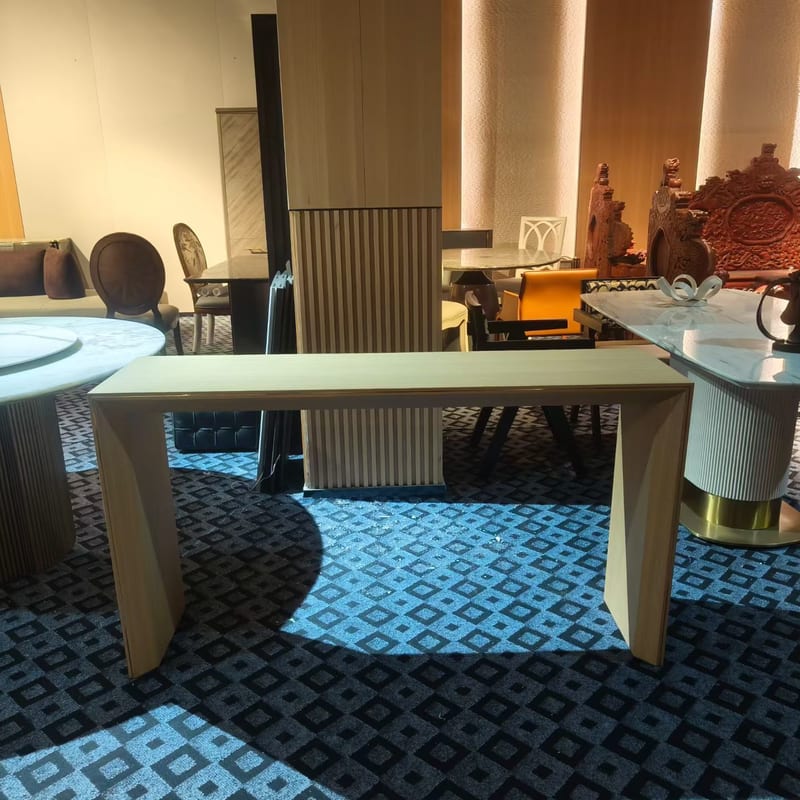 Kabin Aesthetics Oak Veneer Console & Sofa-Back Table