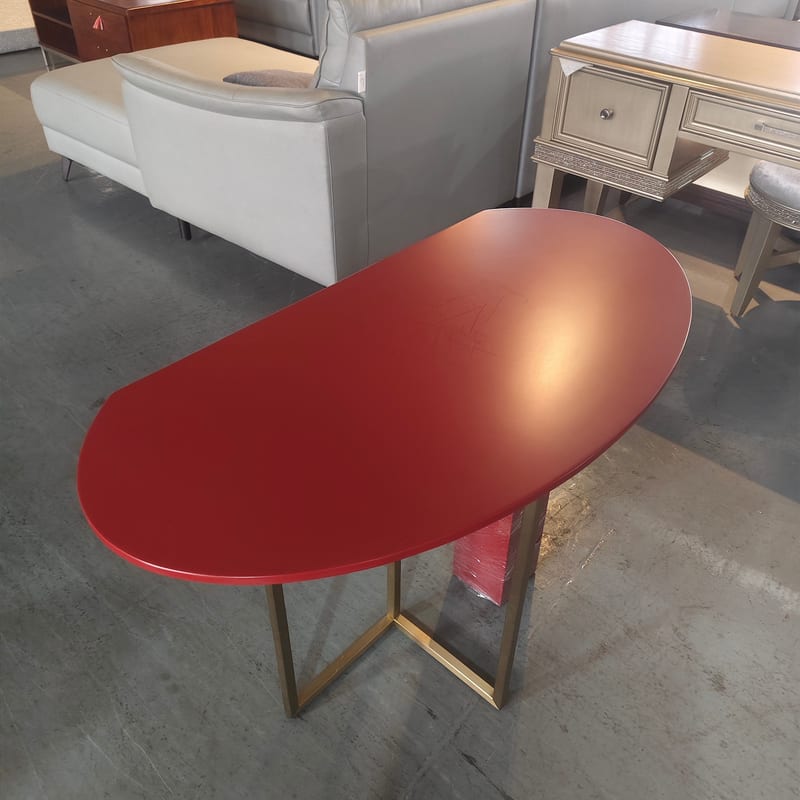 Meridiani Abel Console Table, Matte Red