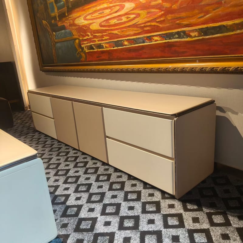 Meigaomeijia Long Coffee Table & TV Cabinet Set