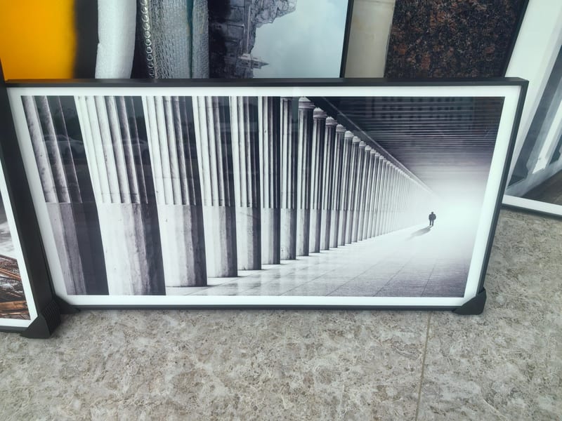 Modern Aluminum-Framed Architectural Photography Wall Art Set of 5