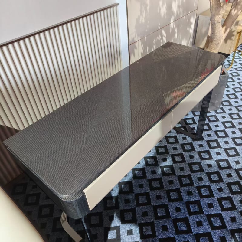 Italian Light Luxury Vanity Table in Gunmetal