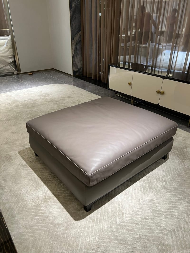 CK 2205 Leather Rectangular Ottoman