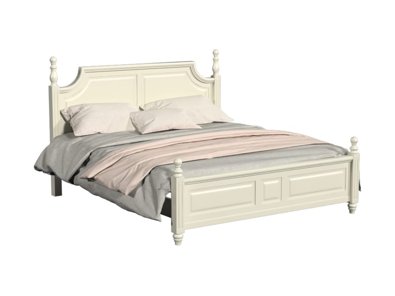 Renhao Fengshang Zhibai BX-3600L Cream Solid Wood Storage Bed Base