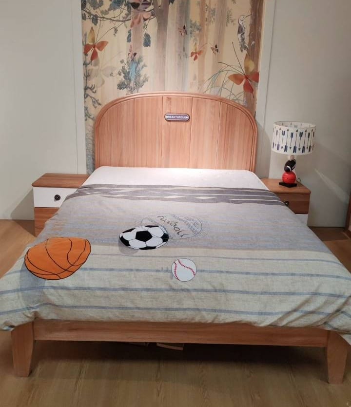Freedom Castle Kids Bed Solid Mahogany Light Wood
