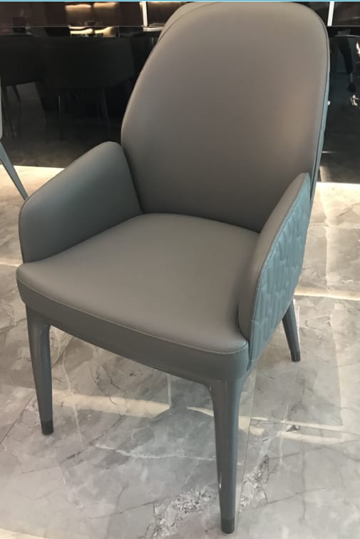 Bosen BN09-6F Birch & Leather High-Back Dining Chair