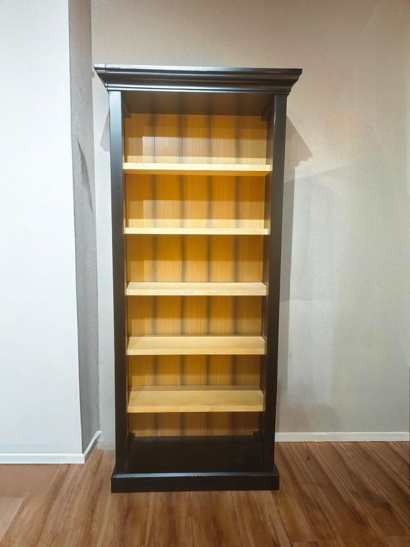Martin American Solid Wood Bookcase, Antique Black