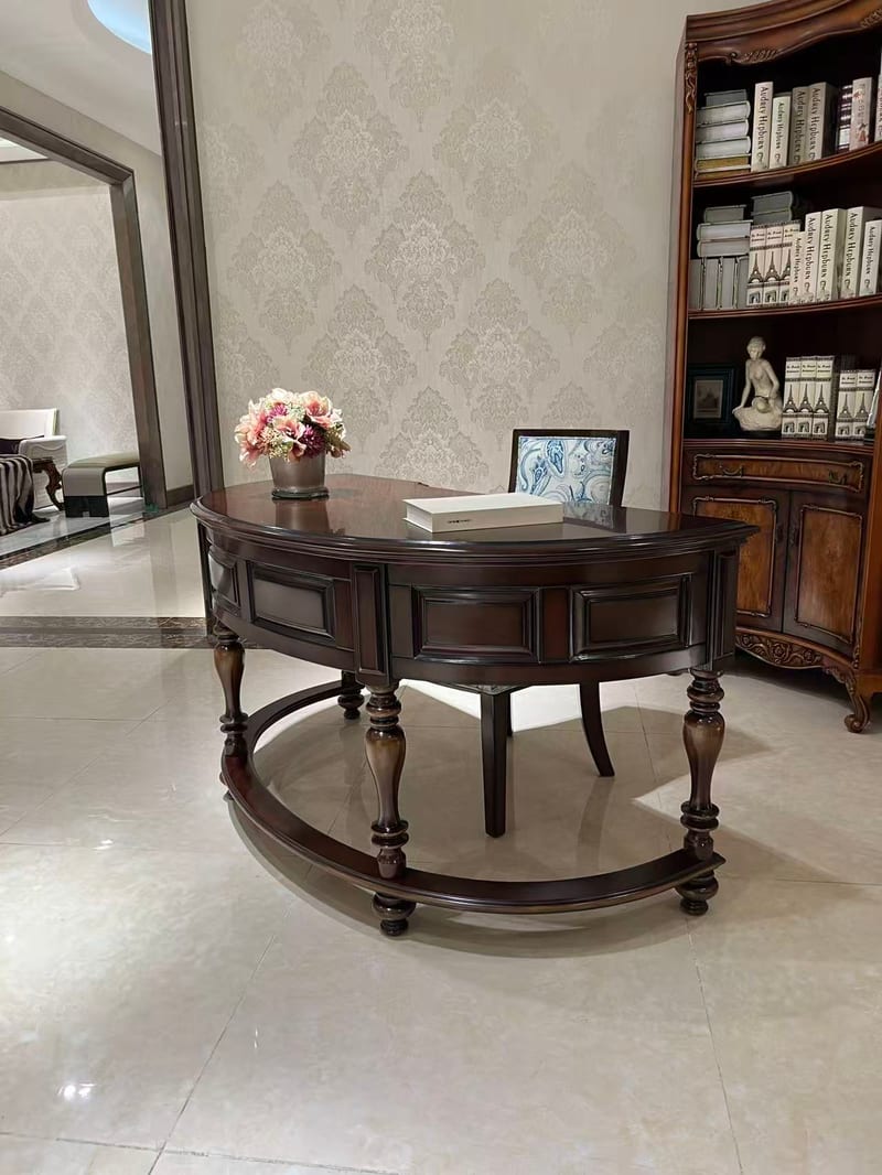 Disenbao Solid Rubberwood Writing Desk