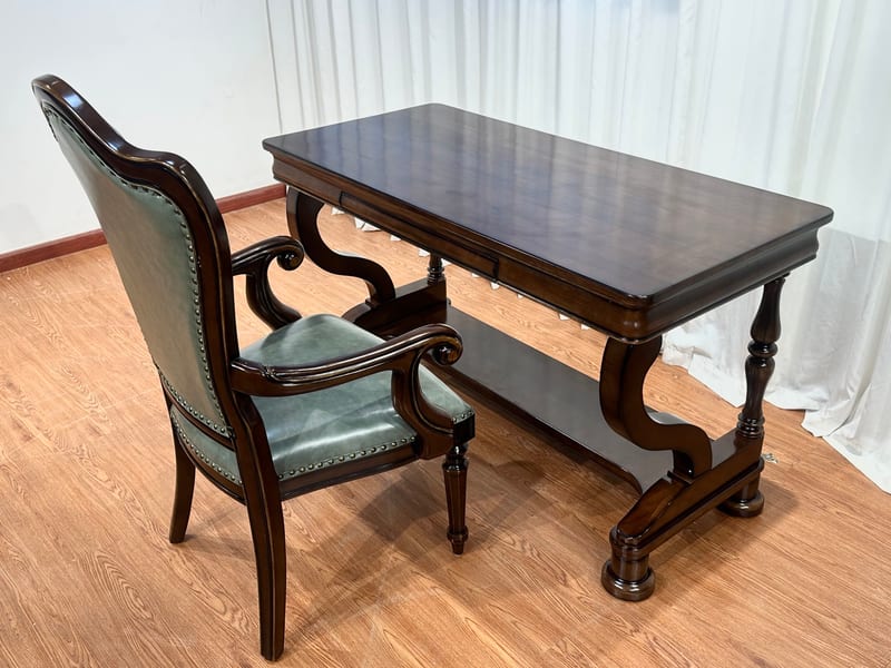 Disenborg Solid Rubberwood Desk & Chair Set