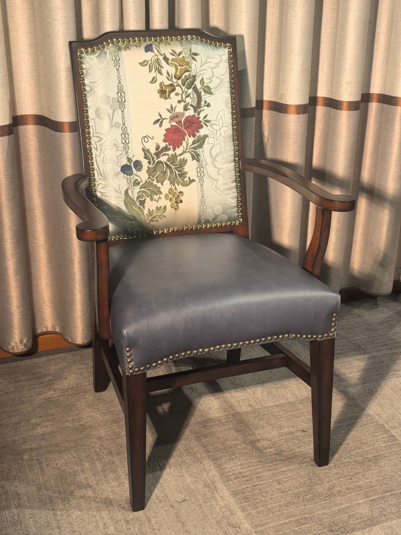 Kezhi 106-AC American Beech & Leather Dining Armchair