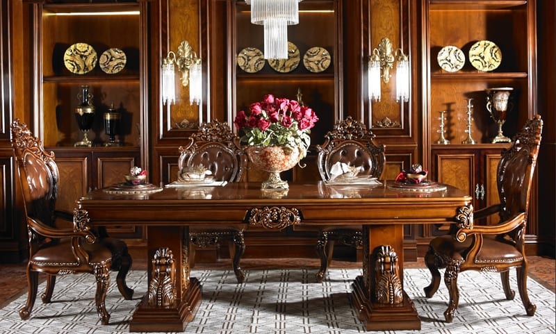 Yinggeli Earl Collection Solid Beech Dining Table