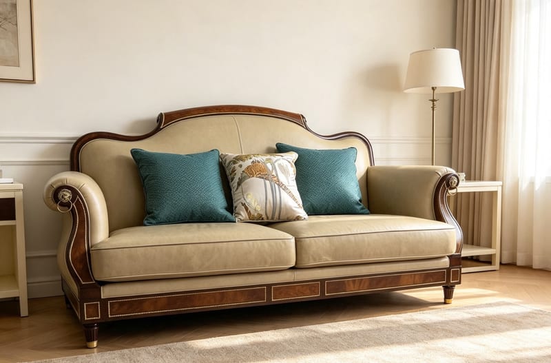 Hesterburg English Leather Sofa S233-12A