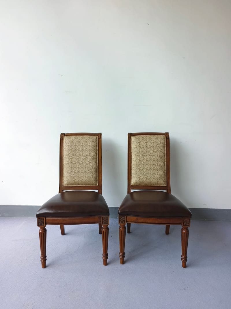 EA Solid Wood Carved Dining & Desk Chair