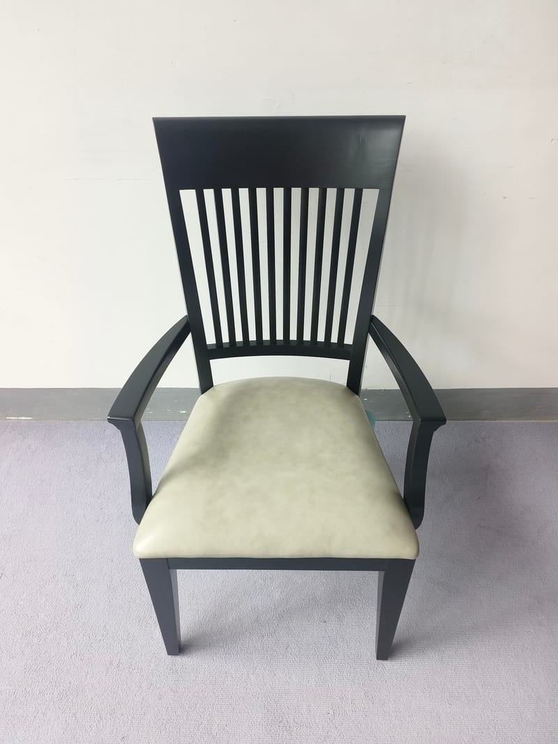 EA American Birch and Leather Lounge Chair
