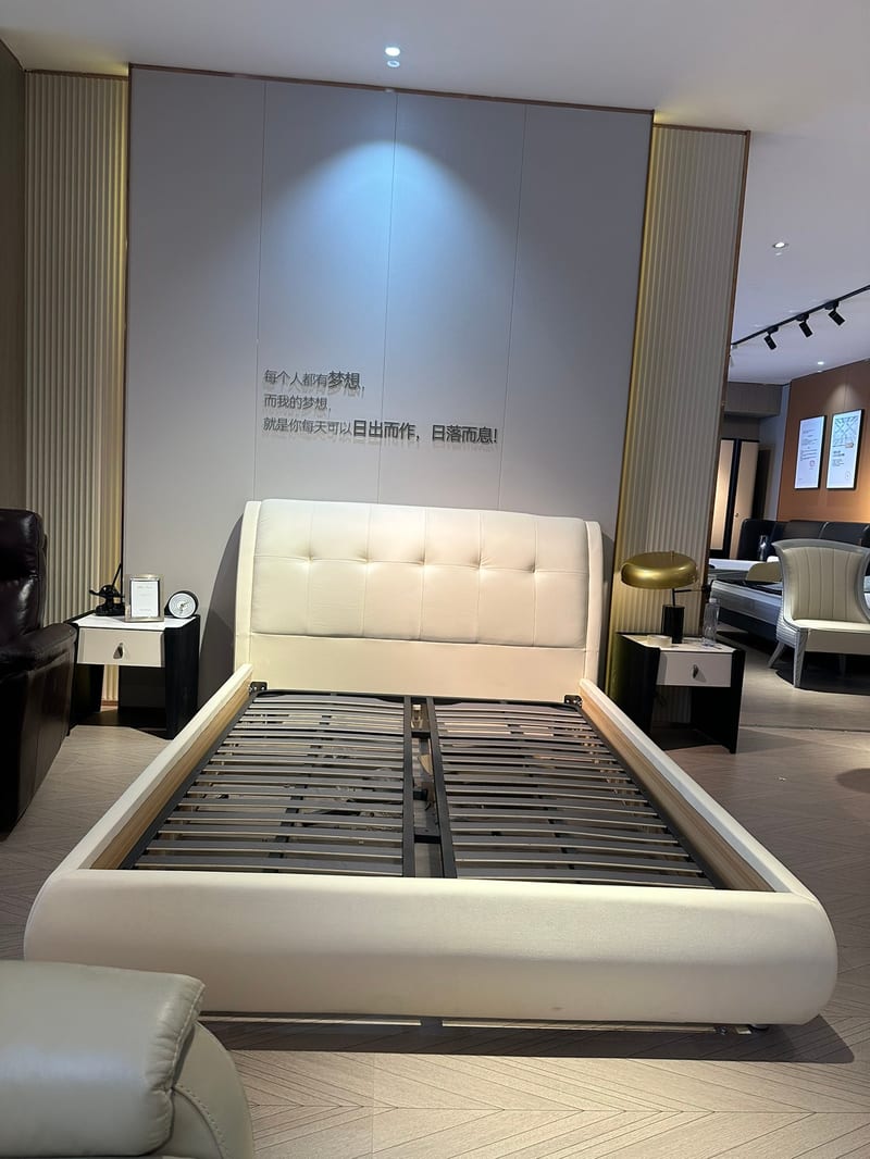 Oupai OP-670B Milan Upholstered Wood Bed